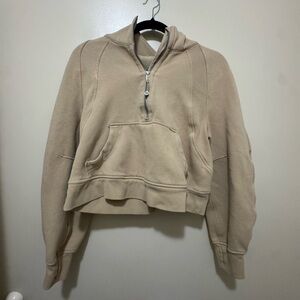 Lululemon Beige Half-Zip Scuba